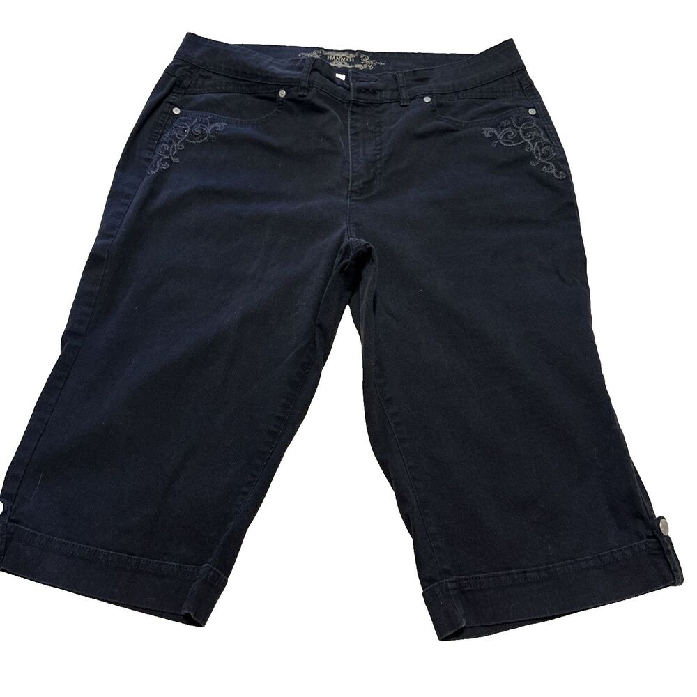 Hannah Cropped jeans Size 12 decorated pockets